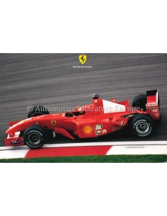 2001 FERRARI MICHAEL SCHUMACHER POSTCARD
