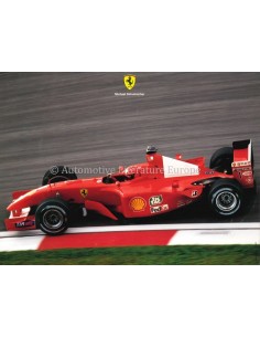 2001 FERRARI MICHAEL SCHUMACHER POSTKARTE