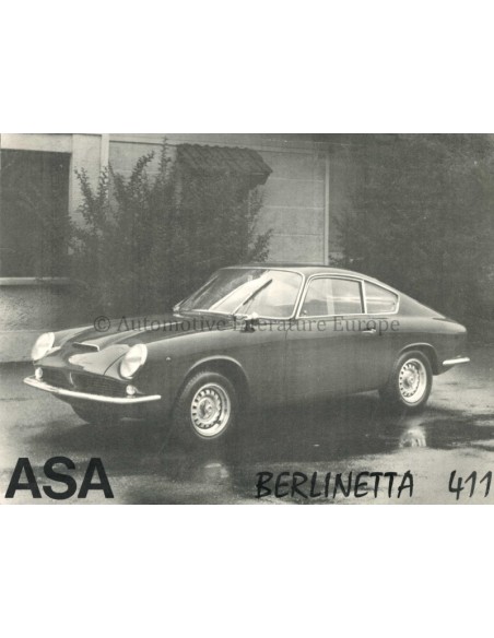 1965 ASA BERLINETTA 411 COUPE DATENBLATT