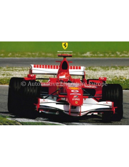 2001 FERRARI MICHAEL SCHUMACHER POSTKARTE