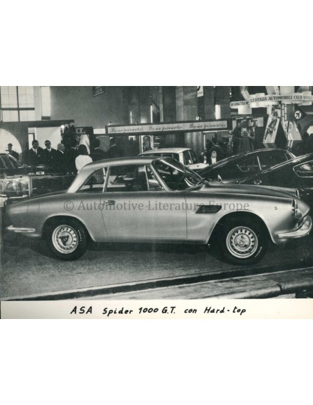1966 ASA SPIDER 1000 GT HARD-TOP PRESSPHOTO