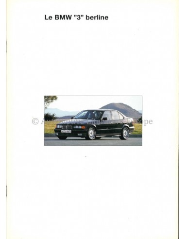 1994 BMW 3 SERIES SALOON BROCHURE FRENCH
