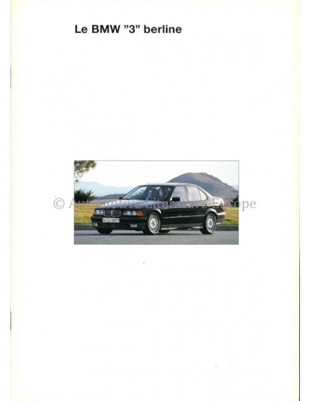 1994 BMW 3 SERIE SEDAN BROCHURE FRANS
