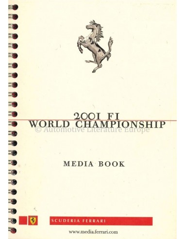 2001 FERRARI F1 WORLD CHAMPIONSHIP - MEDIA BOEK