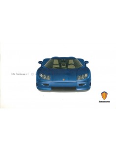 2002 KOENIGSEGG CC / CC8S BROCHURE ENGELS