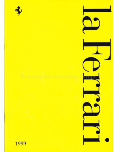1999 FERRARI LA FERRARI BROCHURE ITALIAN / ENGLISH 1562/00