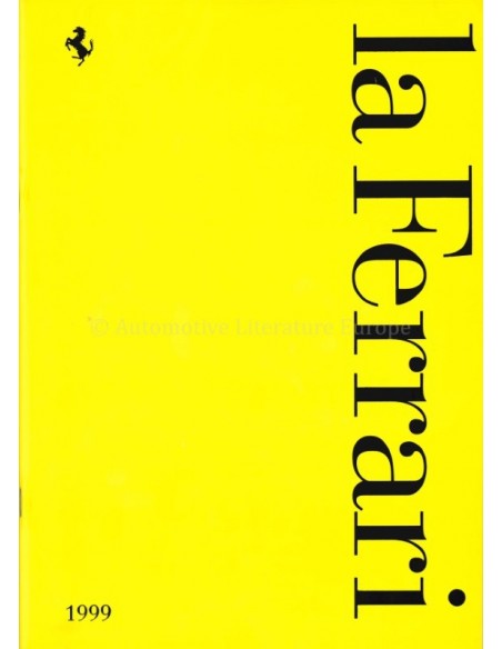 1999 FERRARI LA FERRARI BROCHURE ITALIAN / ENGLISH 1562/00