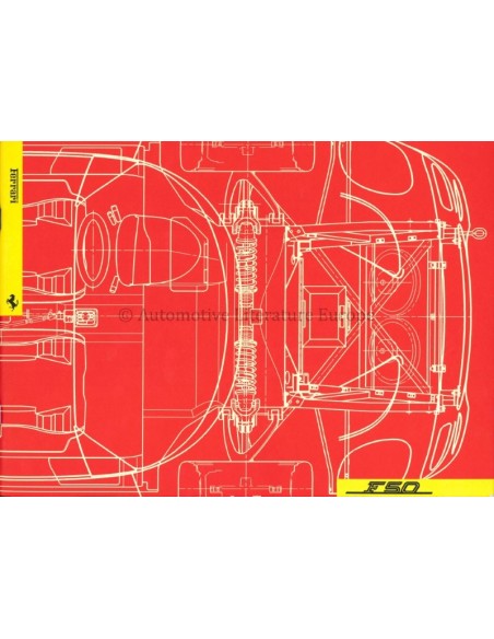 1995 FERRARI F50 PERS BROCHURE PERSMAP USA 954/95