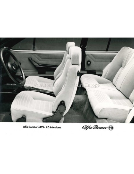 1980 ALFA ROMEO GTV6 2.0 INIEZIONE PRESSE BILD