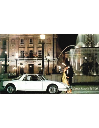 1968 MATRA SPORTS M 530 BROCHURE DUTCH