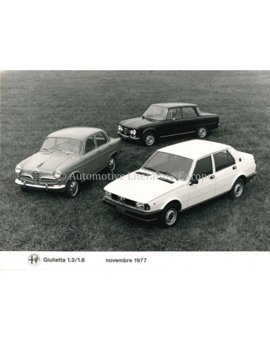 1977 ALFA ROMEO GIULIETTA 1.3/1.6 PRESSE BILD
