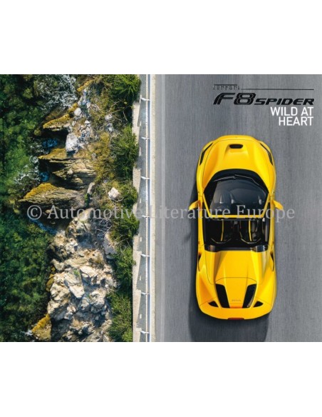 2020 FERRARI F8 SPIDER HARDCOVER BROCHURE 6800/20