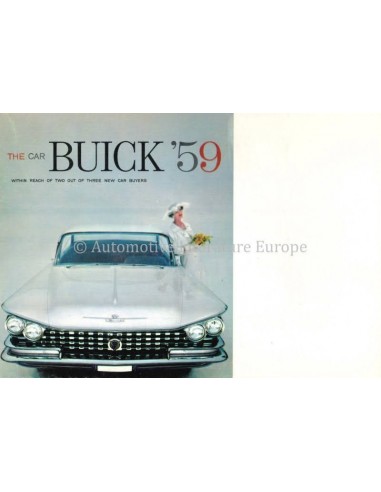 1959 BUICK PROGRAMMA BROCHURE ENGELS