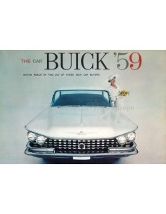 1959 BUICK PROGRAMMA PROSPEKT ENGLISCH