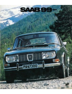 1971 SAAB 99 BROCHURE NEDERLANDS