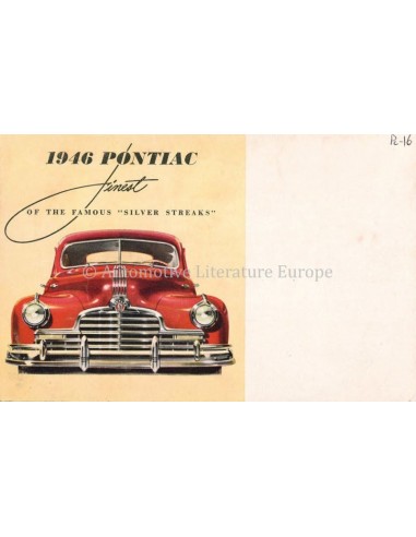 1946 PONTIAC FINEST OF THE FAMOUS SILVER STREAKS PROSPEKT ENGLISCH