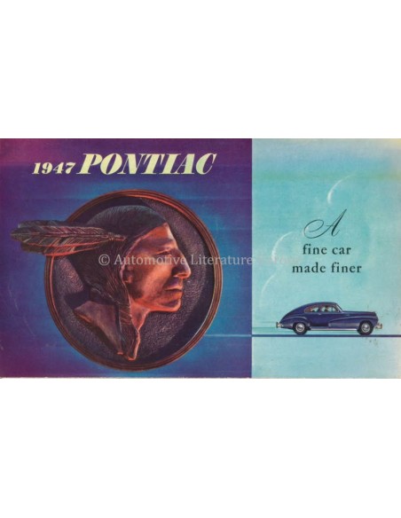 1947 PONTIAC STREAMLINER / TORPEDO PROGRAMM PROSPEKT ENGLISCH