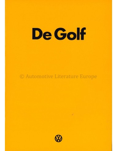 1974 VOLKSWAGEN GOLF BROCHURE NEDERLANDS