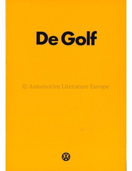 1974 VOLKSWAGEN GOLF BROCHURE DUTCH