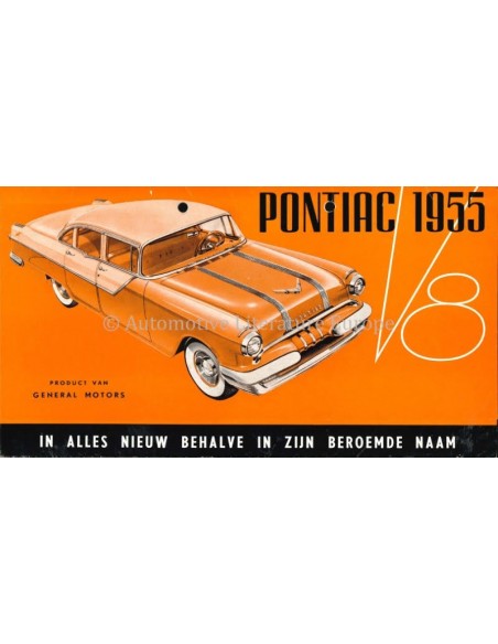 1955 PONTIAC V8 PROSPEKT NIEDERLÄNDISCH