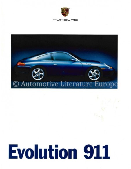 1998 PORSCHE EVOLUTION 911 BROCHURE ENGLISH (US)