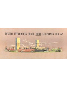 1957 PONTIAC BONNEVILLE / SAFARI BROCHURE ENGELS