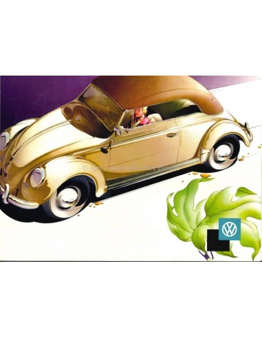 1957 VOLKSWAGEN BEETLE CABRIOLET BROCHURE GERMAN