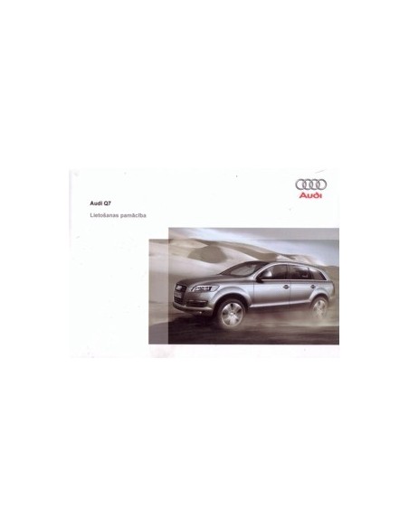 2008 AUDI Q7 INSTRUCTIEBOEKJE LETS