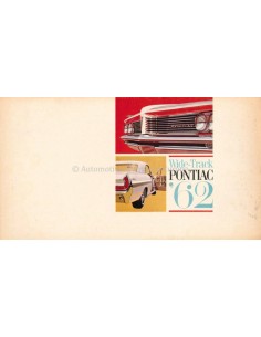 1962 PONTIAC WIDE-TRACK MODELLEN BROCHURE ENGELS