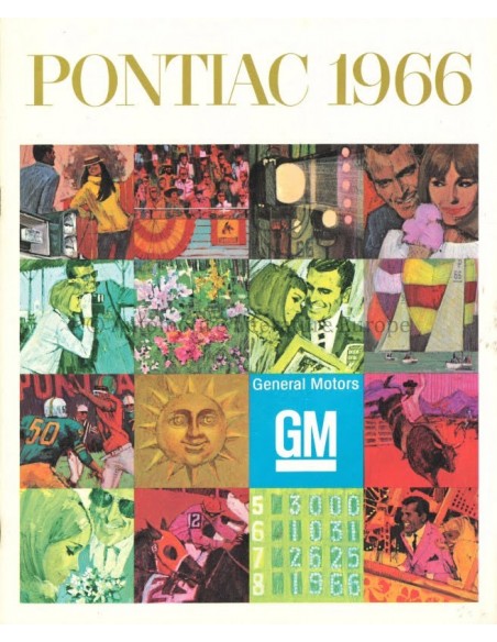 1966 PONTIAC PROGRAMM PROSPEKT ENGLISCH