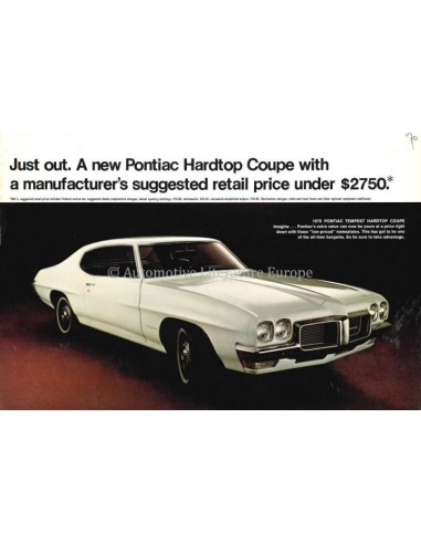 1966 PONTIAC PROGRAMMA BROCHURE ENGELS