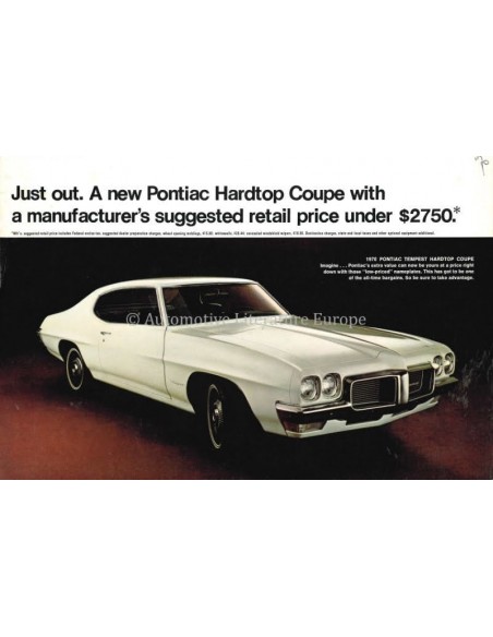 1966 PONTIAC PROGRAMMA BROCHURE ENGELS