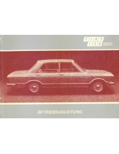 1972 FIAT 130 3200 SEDAN INSTRUCTIEBOEKJE DUITS