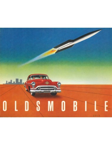 1951 OLDSMOBILE ROCKET ENGINE SUPER 88 BROCHURE ENGLISH