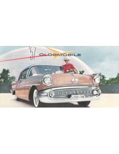 1957 OLDSMOBILE SERIES 88 / SERIES 98 PROGRAMM PROSPEKT ENGLISCH