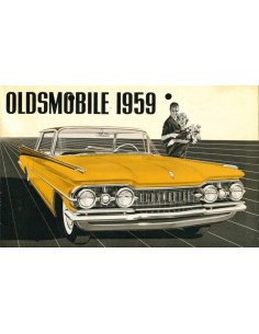1959 OLDSMOBILE SERIES 88 / SERIES 98 PROGRAMM PROSPEKT NIEDERLÄNDISCH