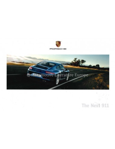 2011 PORSCHE THE NEXT 911 BROCHURE ENGLISH (US)