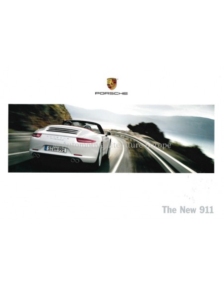 2012 PORSCHE THE NEW 911 BROCHURE ENGLISH (US)