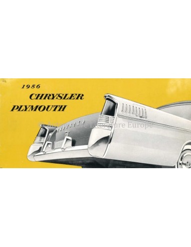 1956 CHRYSLER / PLYMOUTH PROGRAMMA BROCHURE NEDERLANDS