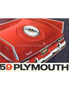 1959 PLYMOUTH PROGRAMM PROSPEKT ENGLISCH
