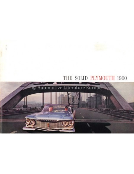 1960 PLYMOUTH PROGRAMMA BROCHURE ENGELS