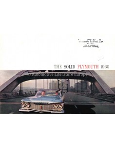 1960 PLYMOUTH PROGRAMMA BROCHURE ENGELS