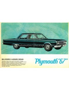 1967 PLYMOUTH BELVEDERE II / VALIANT SIGNET BROCHURE NEDERLANDS
