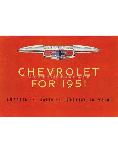 1951 CHEVROLET RANGE BROCHURE ENGLISH (US)