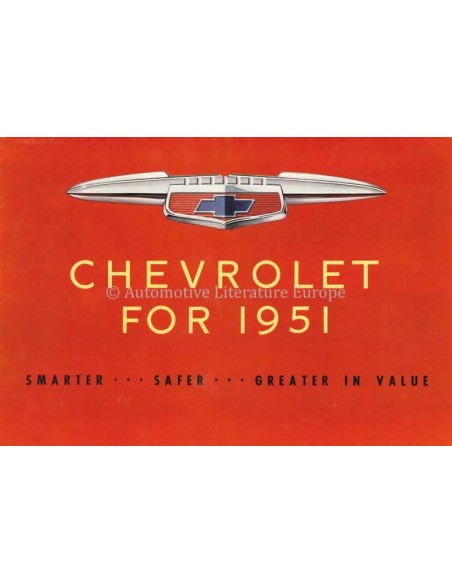 1951 CHEVROLET RANGE BROCHURE ENGLISH (US)