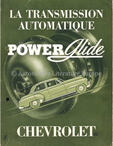 1952 CHEVROLET POWERGLIDE TRANSMISSION BROCHURE FRANS