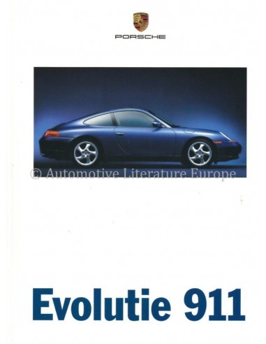 1998 PORSCHE EVOLUTIE 911 HARDCOVER BROCHURE ENGELS (US)