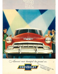 1952 CHEVROLET PROGRAMM PROSPEKT ENGLISCH (VS)