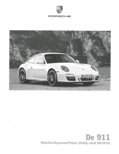 2011 PORSCHE 911 CARRERA TARGA BROCHURE NEDERLANDS