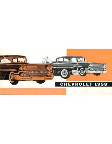 1958 CHEVROLET PROGRAMMA BROCHURE NEDERLANDS